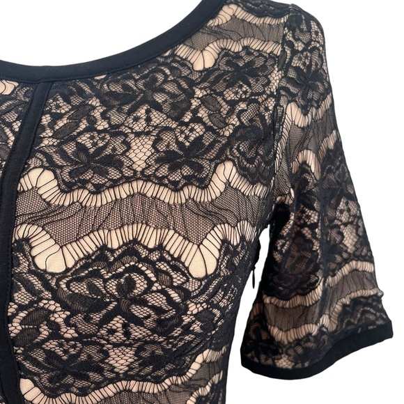 Reiss Elegant Black Lace Dress Size 0 - Picture 5 of 13